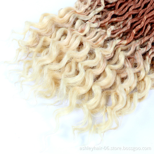 Julianna Gypsy Locs 24 Strands 14 18 24 Inches Locks 10 Pouces  One Colours 3 Tone Straight Wavy Goddess Gypsy Faux Locs Hair